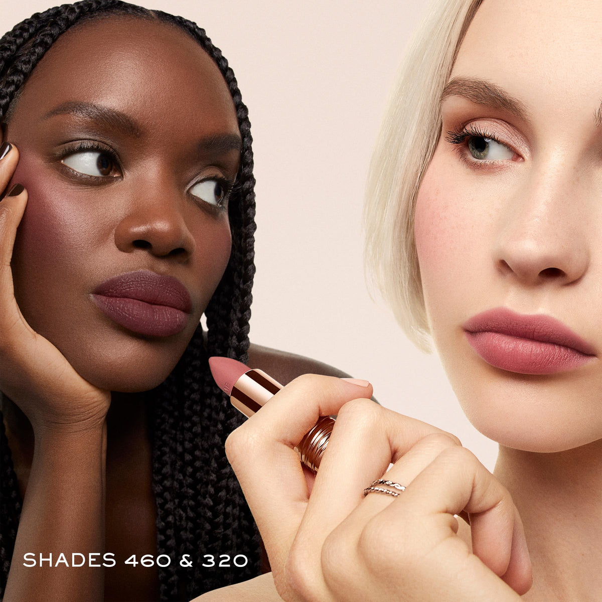 Lancôme L'Absolu Rouge Intimatte Lipstick 340 Lovers Whispers petal-shaped bullet