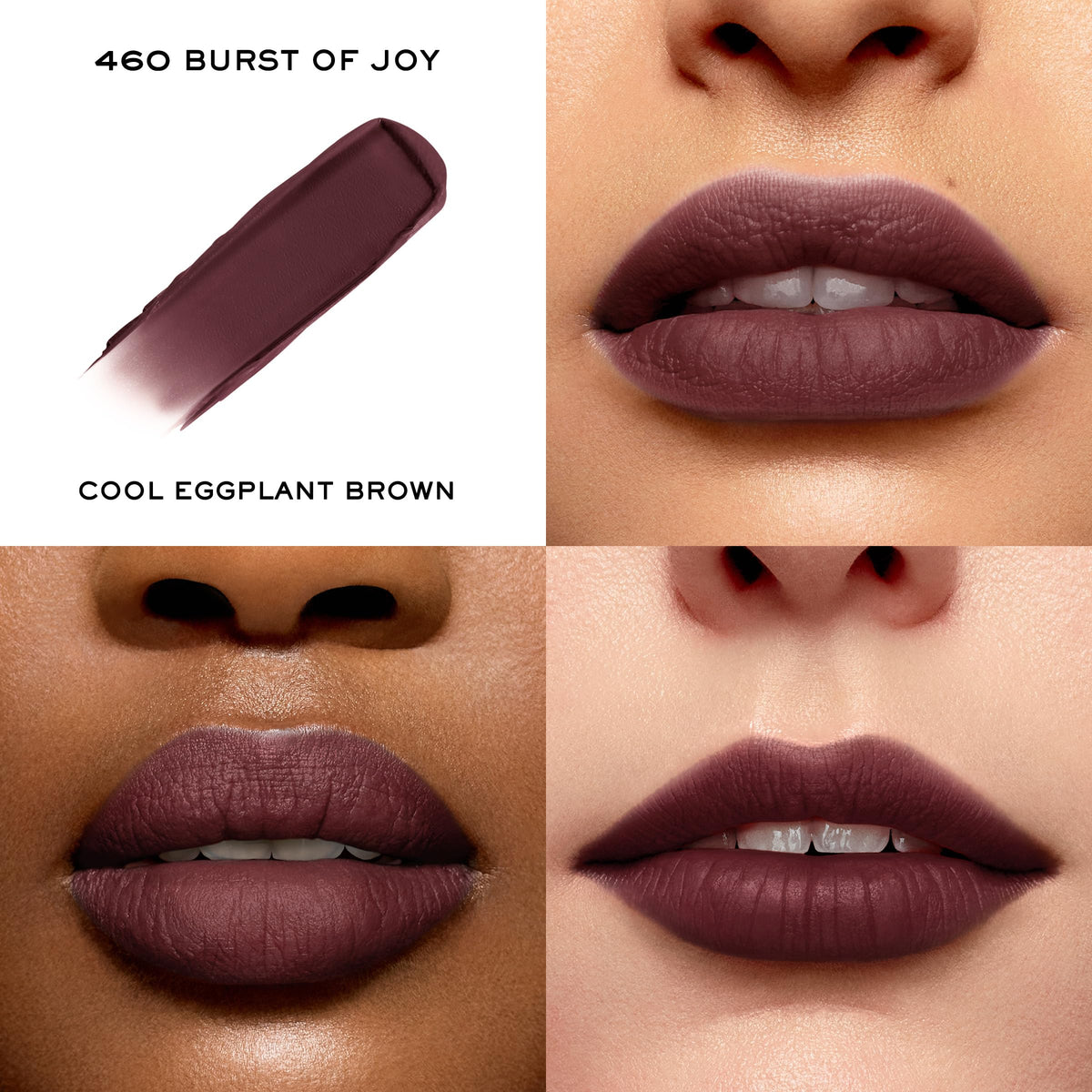 Lancôme L'Absolu Rouge Intimatte Lipstick 460 petal-shaped bullet