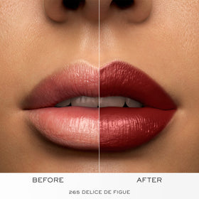 Lancôme L'Absolu Rouge Lipstick 265 Delice De Figue with rose balm ingredients