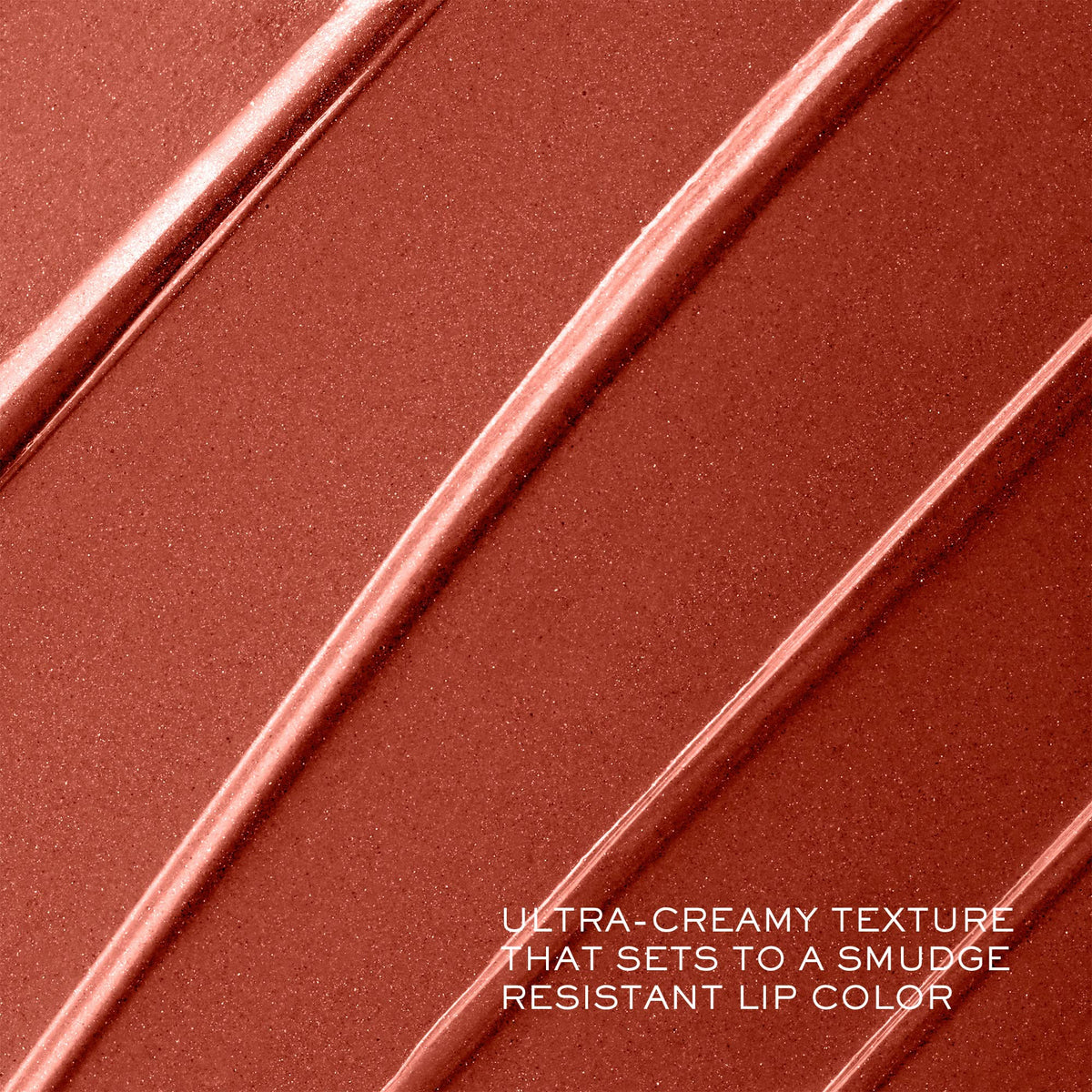 Lancôme L'Absolu Rouge Lipstick 274 French Tea applied on lips