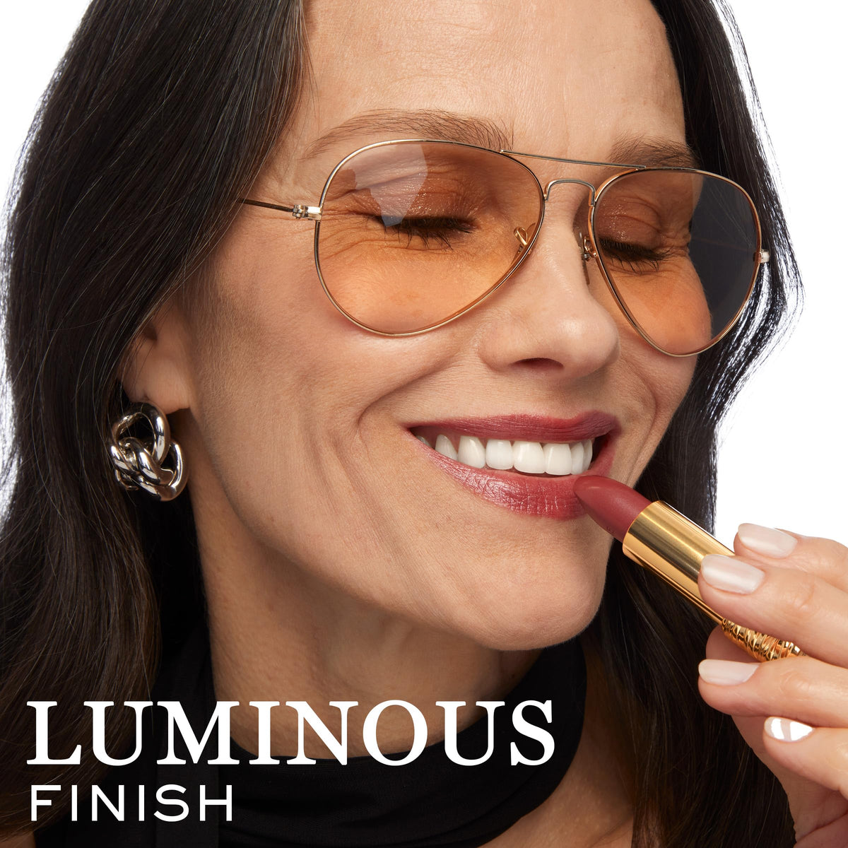 Lancôme L'Absolu Rouge Lipstick in lifestyle setting