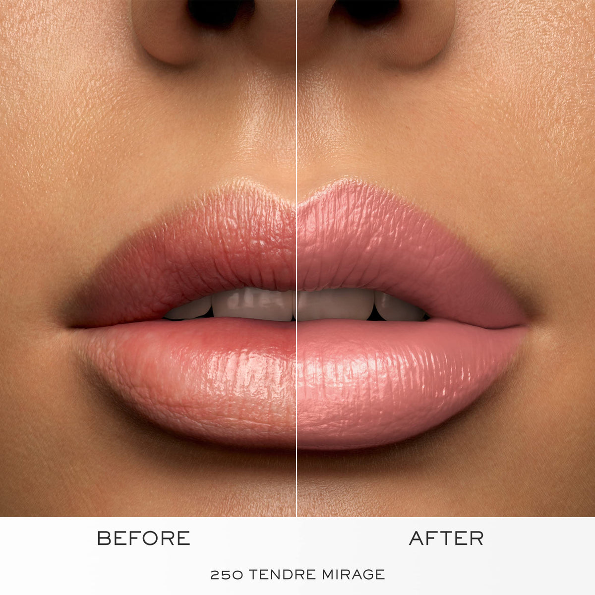 Lancôme L'Absolu Rouge Lipstick with rose petals