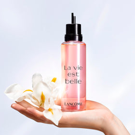 Lancôme La Vie Est Belle Eau de Parfum on a vanity table