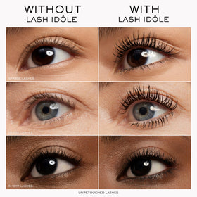 Lancôme Lash Idôle mascara applied on lashes