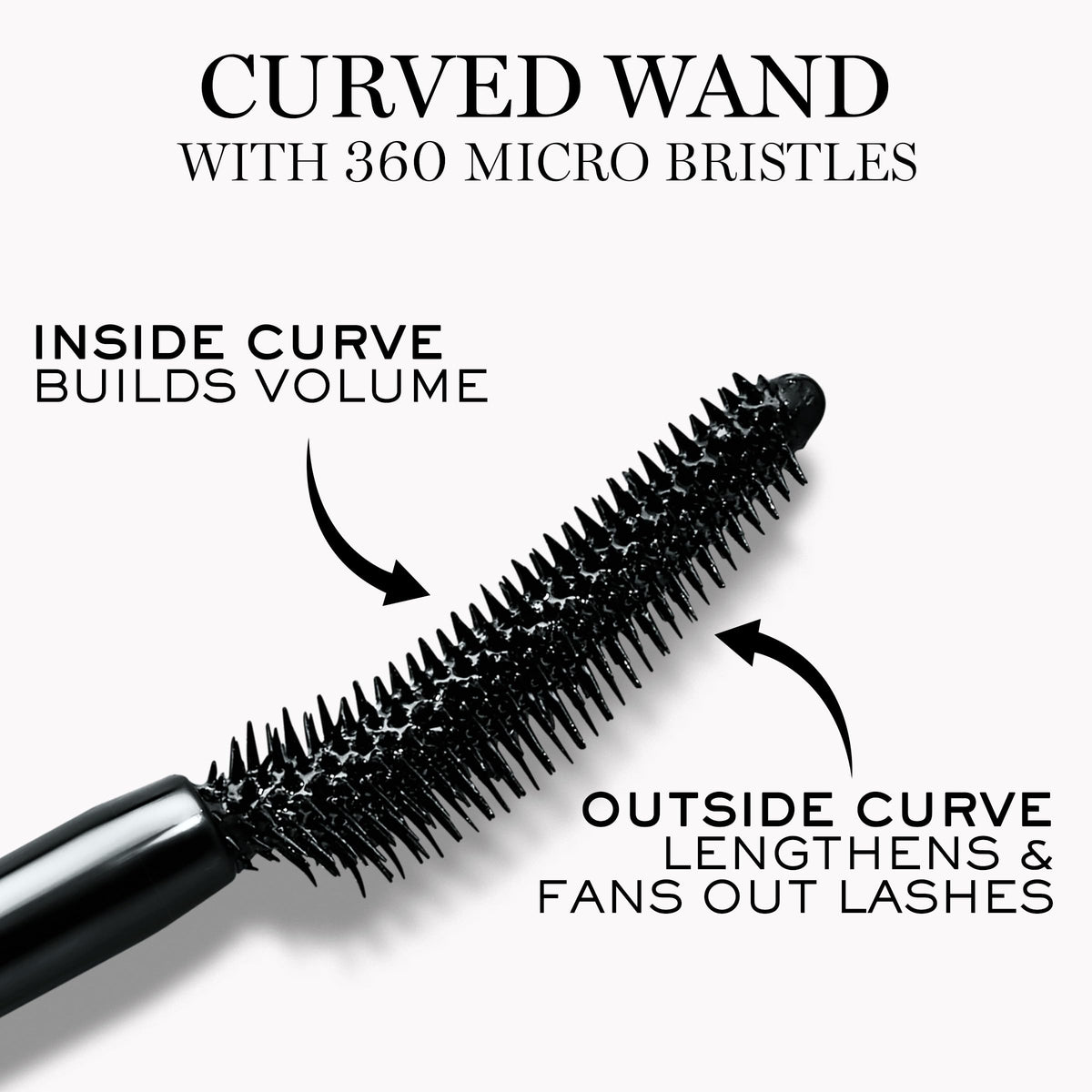 Lancôme Lash Idôle Mascara applied on lashes for defined volume