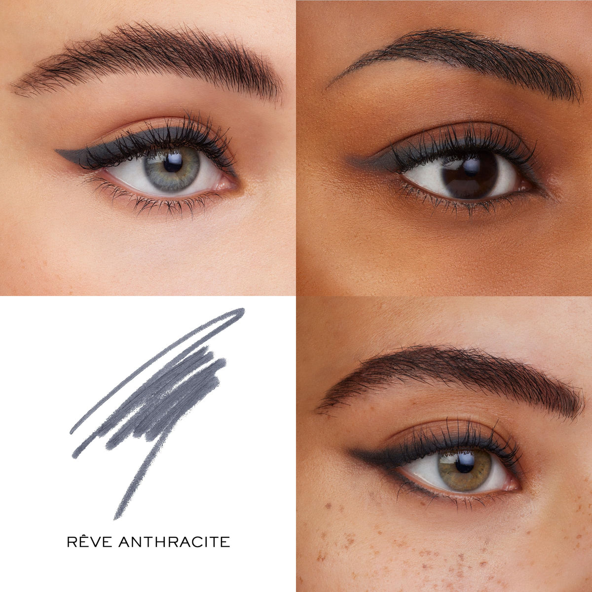 Lancôme Le Stylo Waterproof Eyeliner Pencil 08 Reve Anthracite swatch on skin