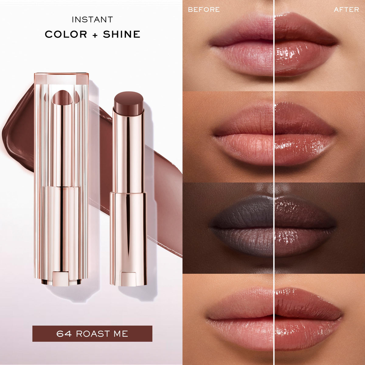 Lancôme Lip Idôle Balm with swatch on skin