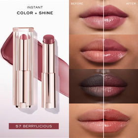 Lancôme Lip Idôle ButterGlow Hydrating Lip Balm 57 Berrylicious swatch on skin