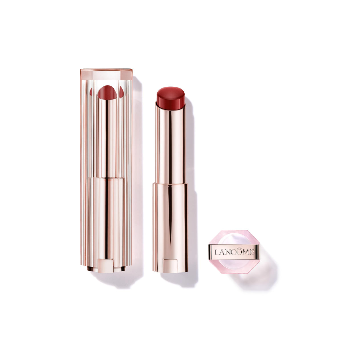 Lancôme Lip Idôle ButterGlow Hydrating Lip Balm front view with Cheeky Cherry shade