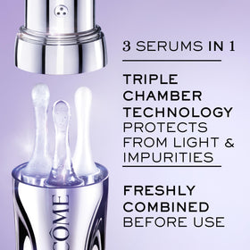 Lancôme Rénergie H.C.F. Triple Serum lifestyle scene with model