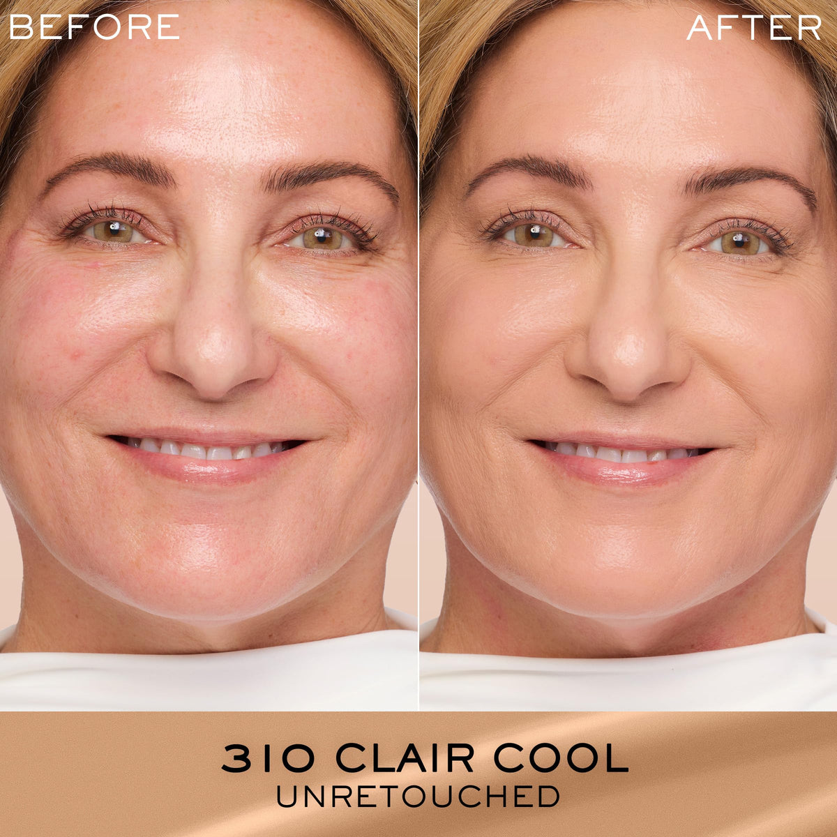 Lancôme Renergie Lift Hydrating Foundation SPF 27 swatch on skin