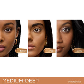 Lancôme Teint Idole Ultra Wear Concealer 460 Suede Warm with makeup tools