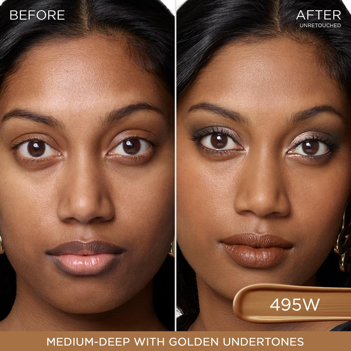 Lancôme Teint Idole Ultra Wear Concealer 495 Suede Warm applicator tip