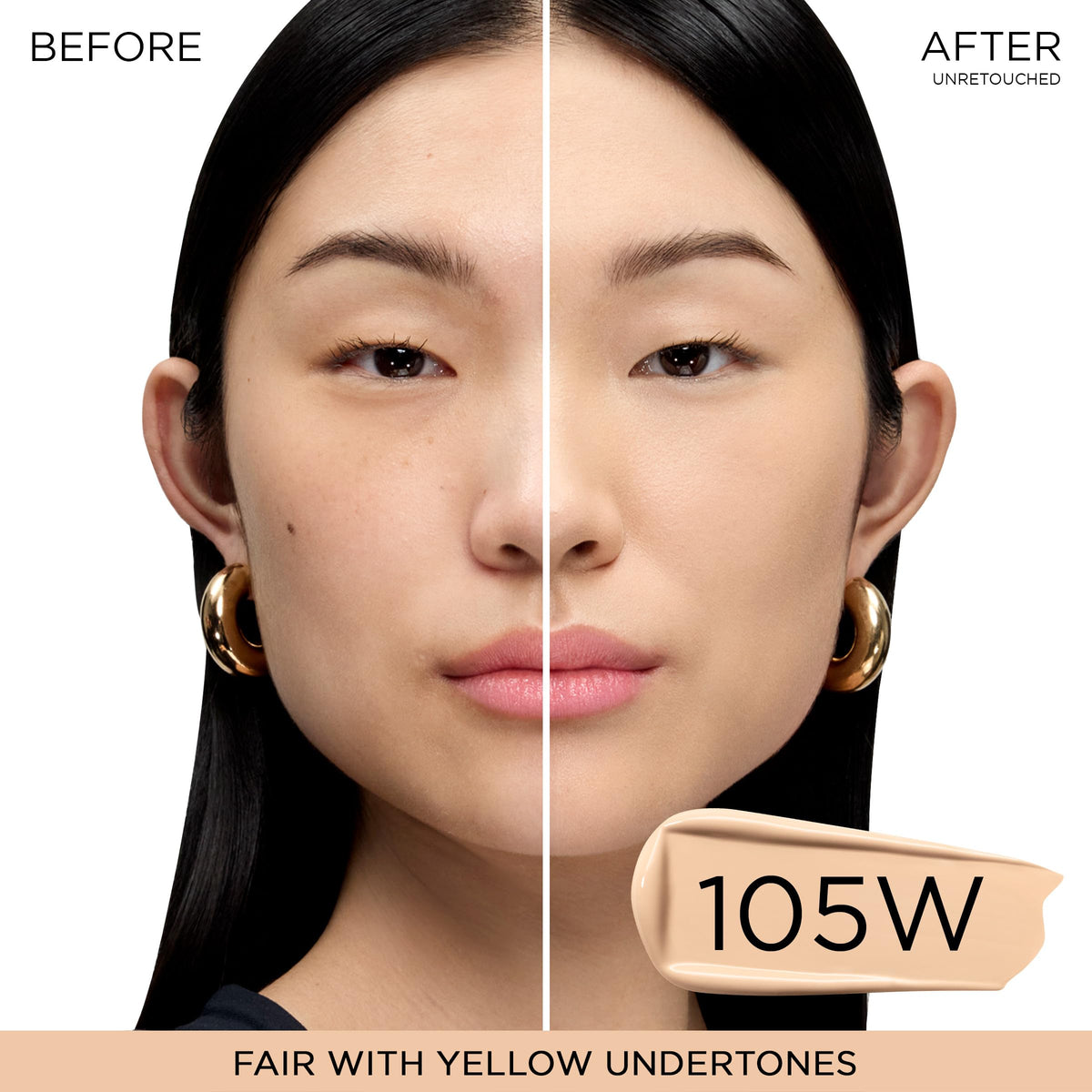 Lancôme Teint Idole Ultra Wear Foundation 105W bottle with cap