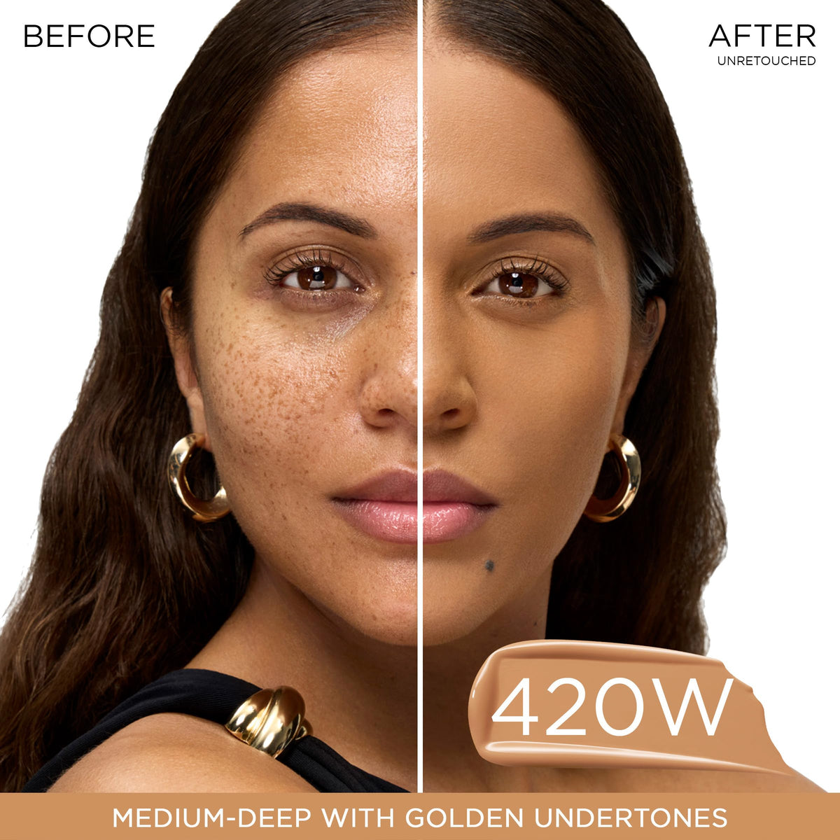 Lancôme Teint Idole Ultra Wear Foundation 420W bottle side view