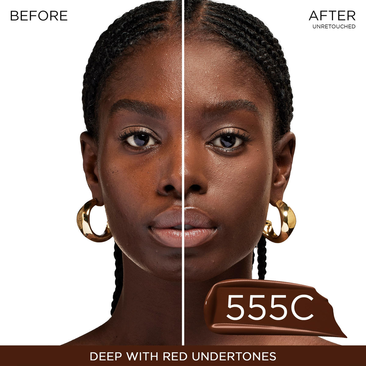 Lancôme Teint Idole Ultra Wear Foundation 555C bottle with cap