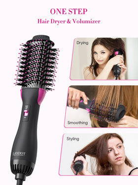 LANDOT Hair Blow Dryer Brush 60mm heat settings