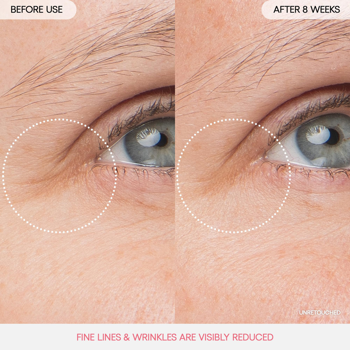 LANEIGE Bouncy & Firm Eye Sleeping Mask application on skin