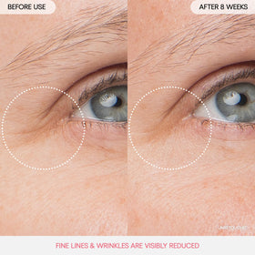 LANEIGE Bouncy & Firm Eye Sleeping Mask application on skin