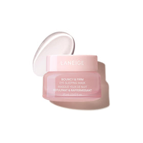 LANEIGE Bouncy & Firm Eye Sleeping Mask front view with packaging