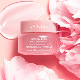 LANEIGE Bouncy & Firm Eye Sleeping Mask gel texture close-up