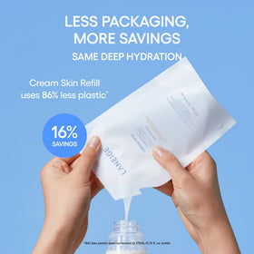 LANEIGE Cream Skin Face Hydrating Milky Toner 170ml refillable bottle