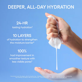 LANEIGE Cream Skin Milky Hydration Sheet Mask application process