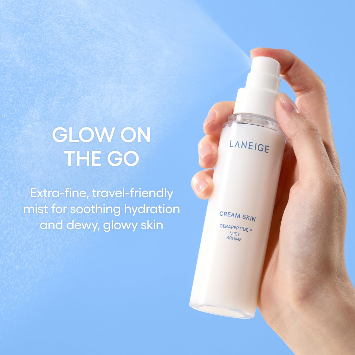 LANEIGE Cream Skin Milky Toner 80ml mist bottle with cap