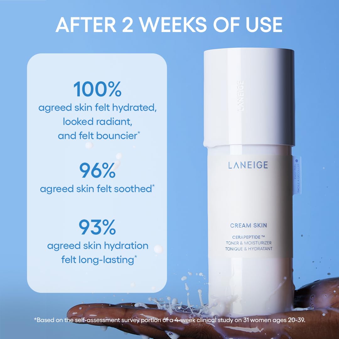 LANEIGE Cream Skin Toner Mini Mist Spray in lifestyle setting