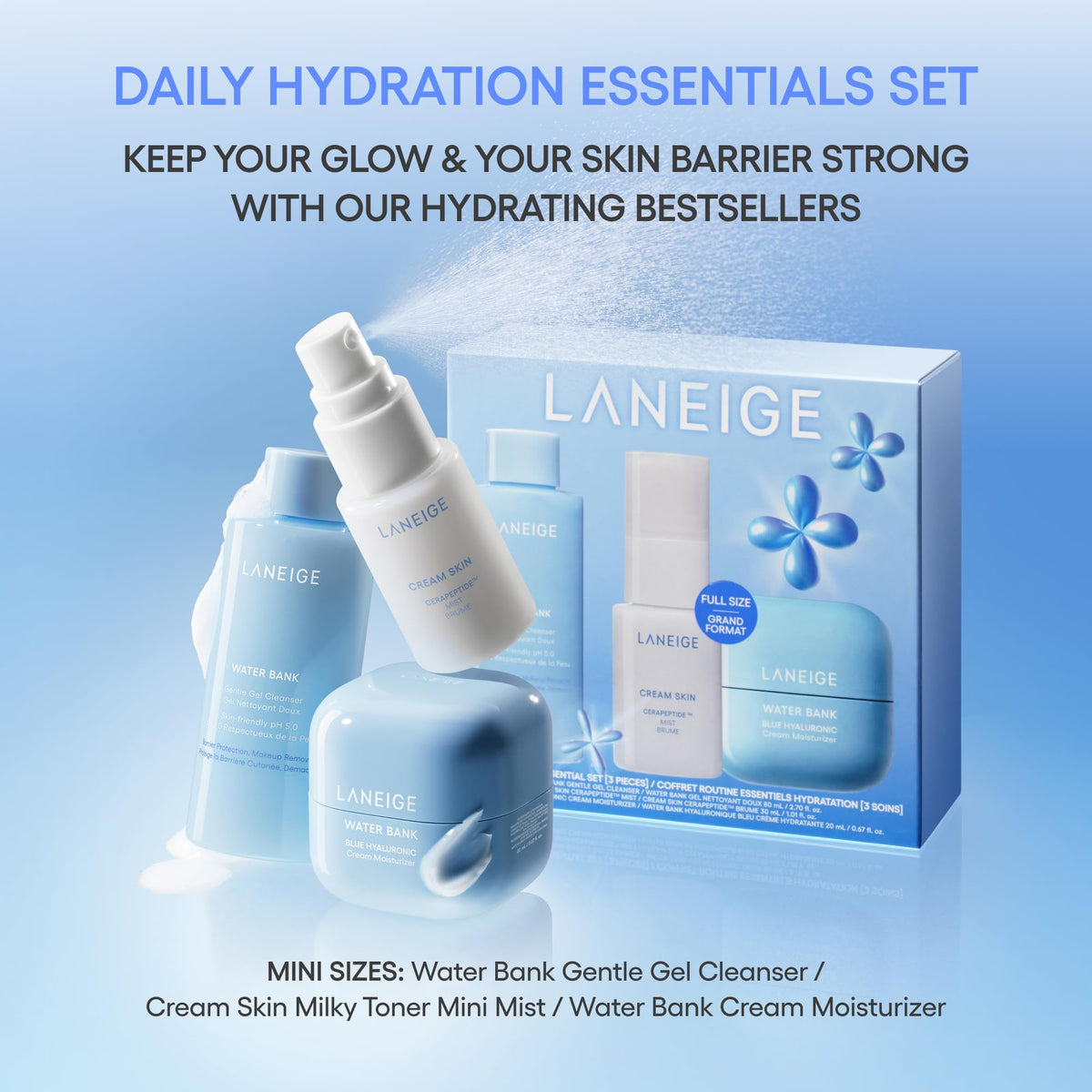 LANEIGE Gentle Gel Cleanser front view in packaging