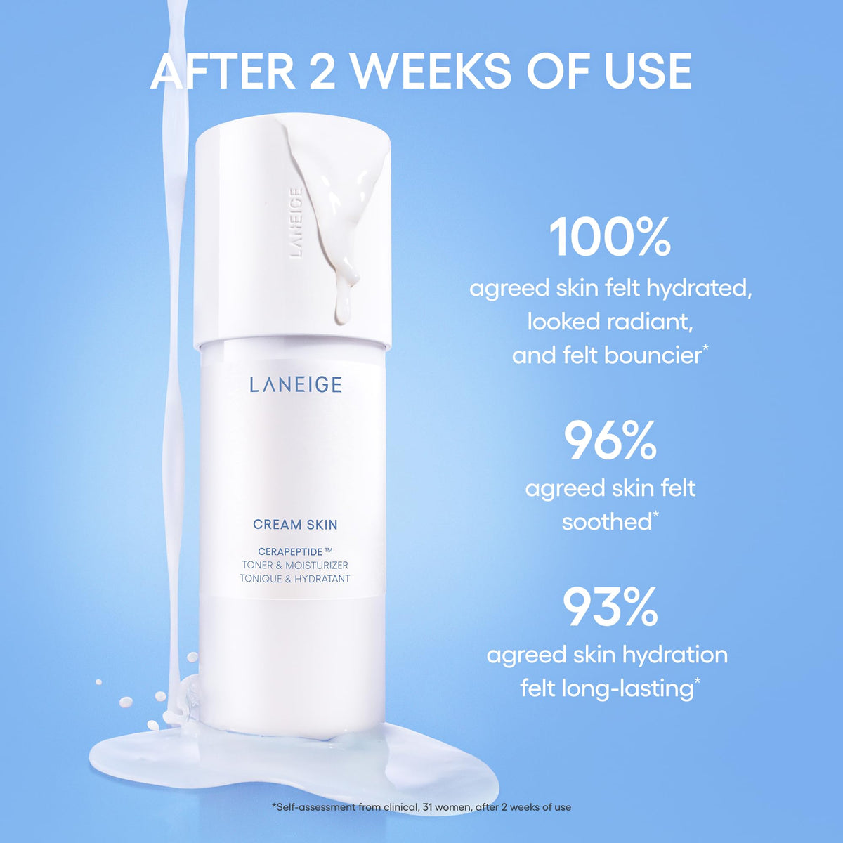 LANEIGE Gentle Gel Cleanser texture on hand