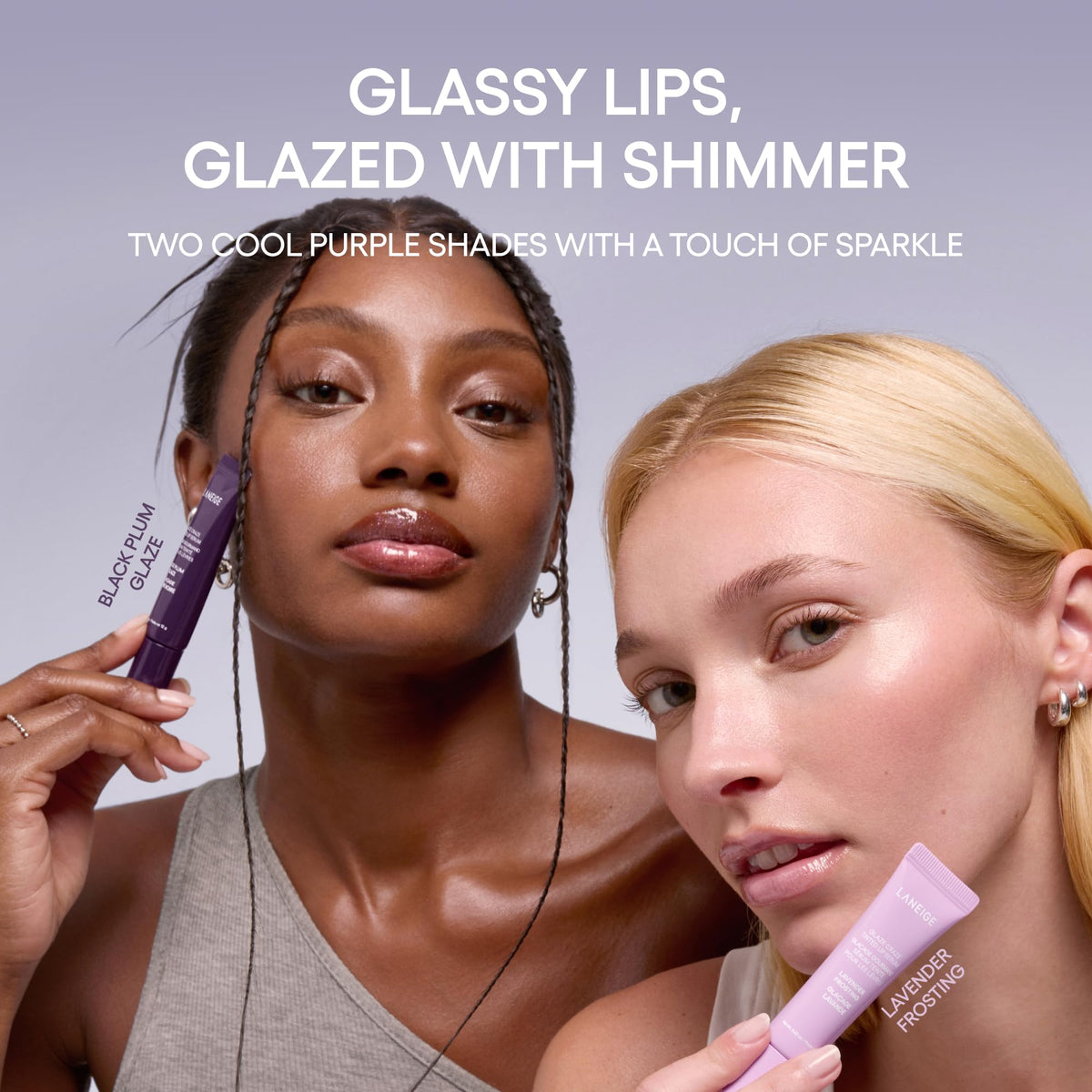 LANEIGE Glaze Craze Tinted Lip Serum Black Plum Glaze in hand