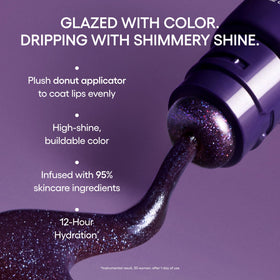 LANEIGE Glaze Craze Tinted Lip Serum Black Plum Glaze swatch on skin