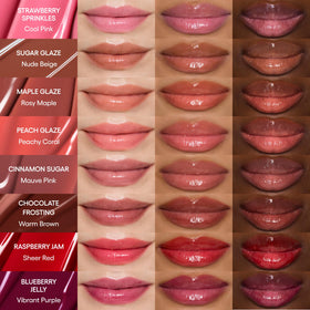 LANEIGE Glaze Craze Tinted Lip Serum in use on model's lips