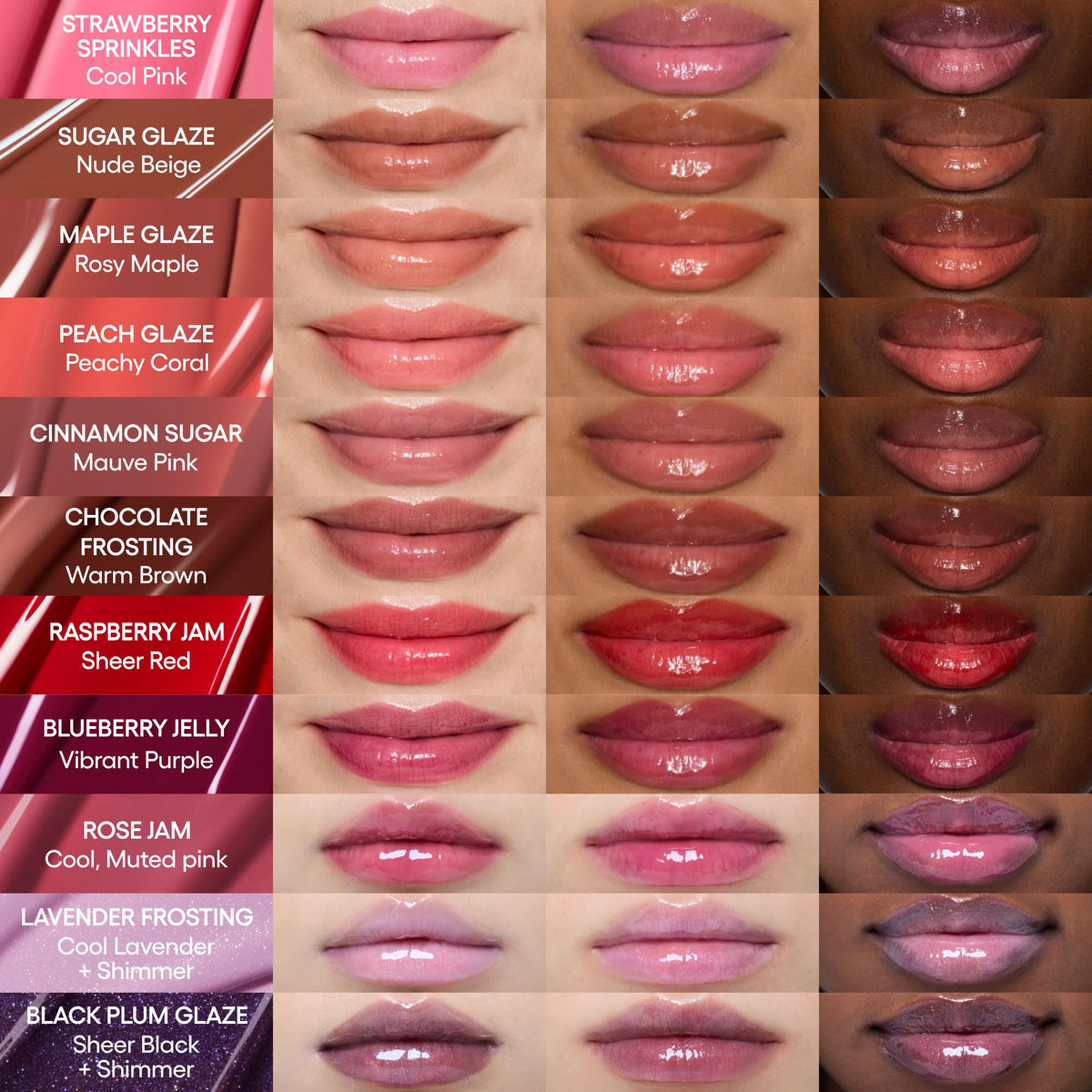 LANEIGE Glaze Craze Tinted Lip Serum Lavender Frosting with donut-inspired theme