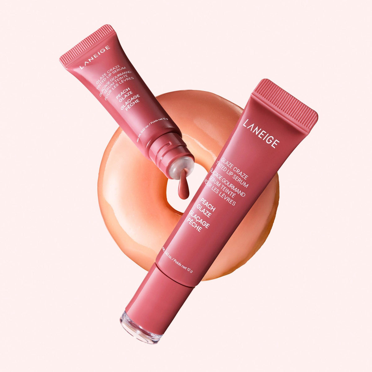 LANEIGE Glaze Craze Tinted Lip Serum Peach Glaze shade selection