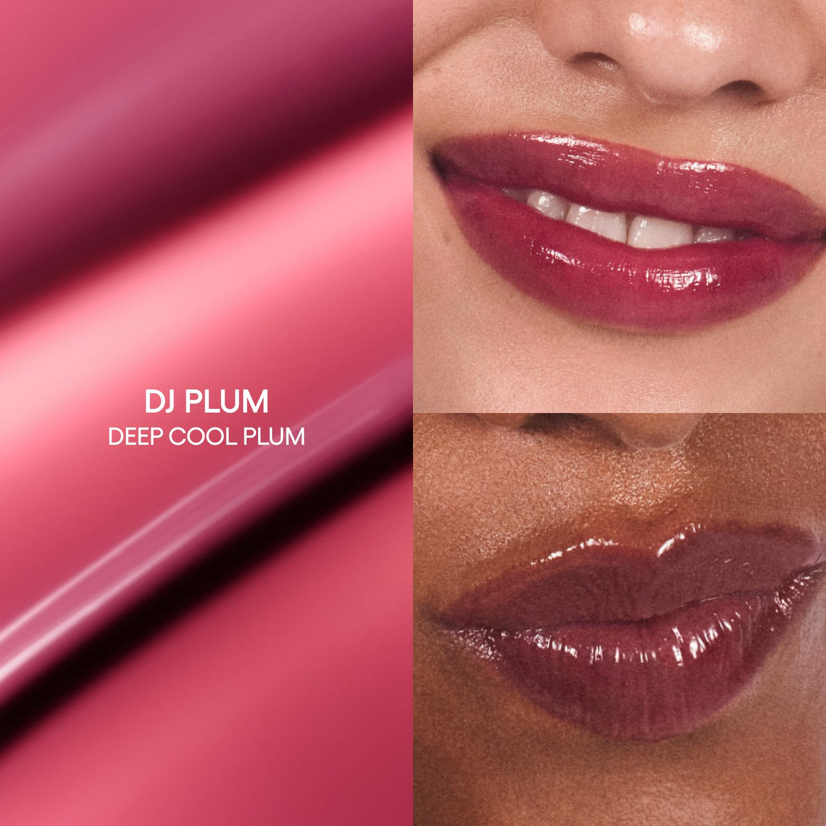 LANEIGE JuicePop Box Lip Tint DJ Plum with doe foot applicator
