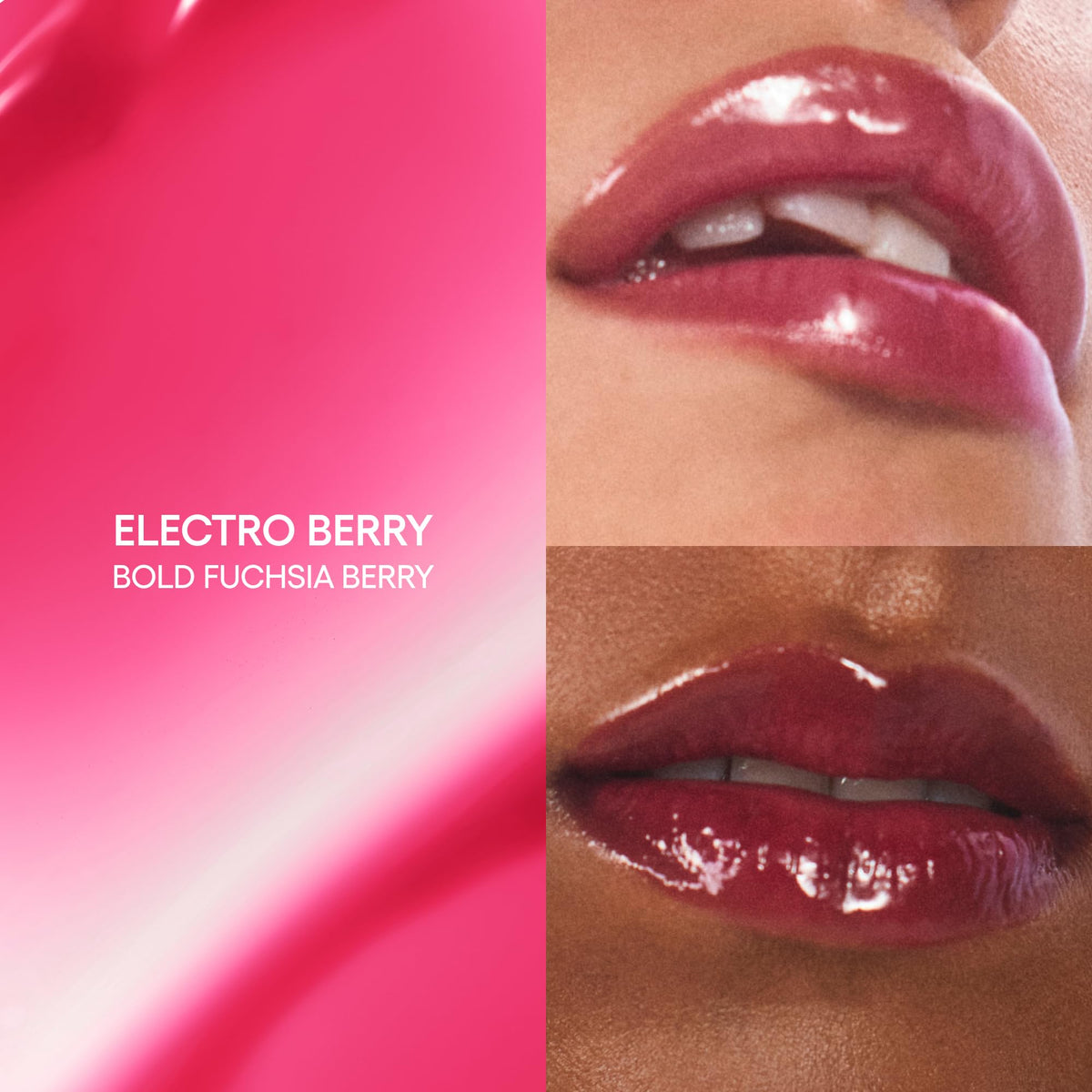 LANEIGE JuicePop Box Lip Tint Electro Berry applicator close-up
