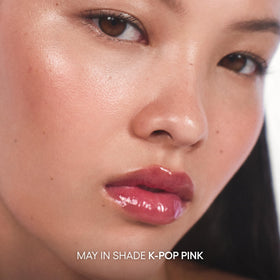 LANEIGE JuicePop Box Lip Tint K-Pop Pink in hand