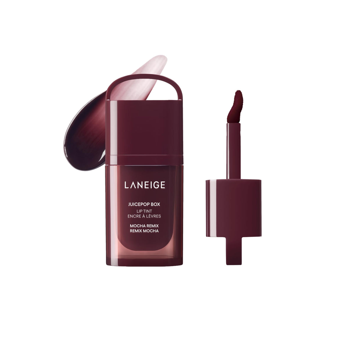 LANEIGE JuicePop Box Lip Tint Mocha Remix front view