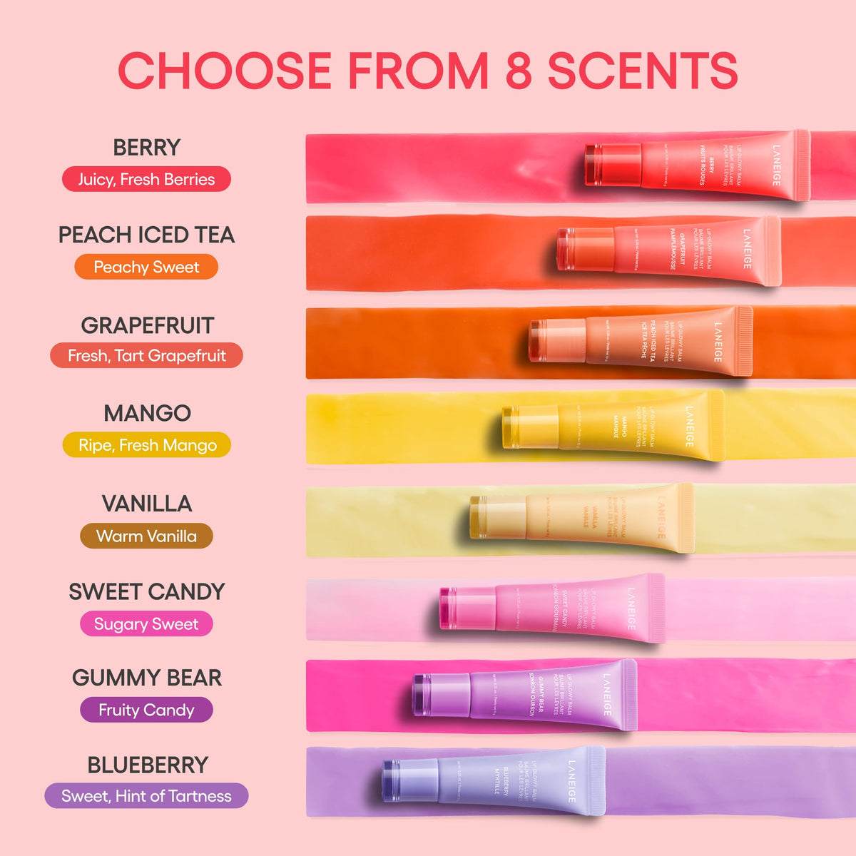 LANEIGE Lip Glowy Balm Berry packaging close-up