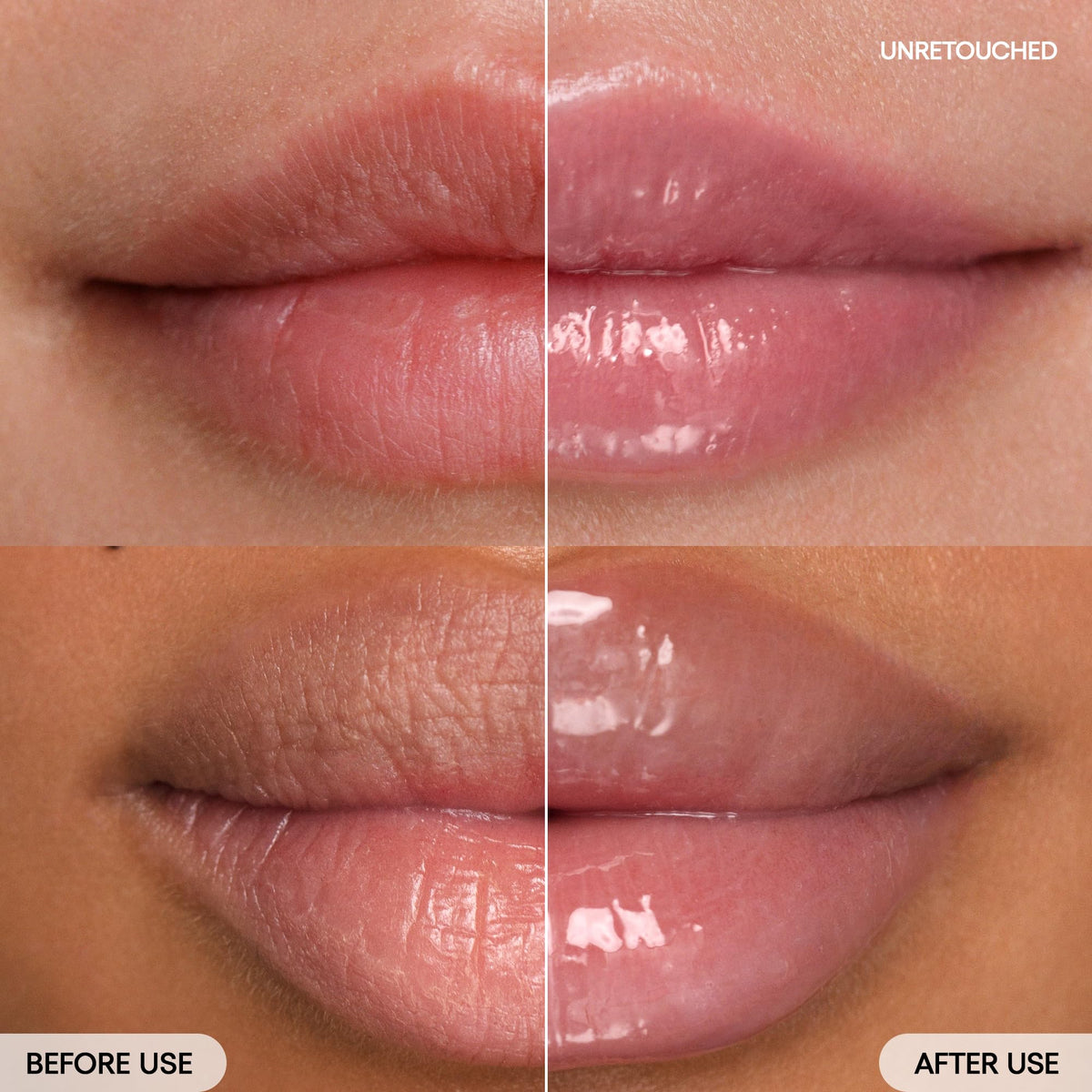 LANEIGE Lip Glowy Balm Berry showing texture on lips