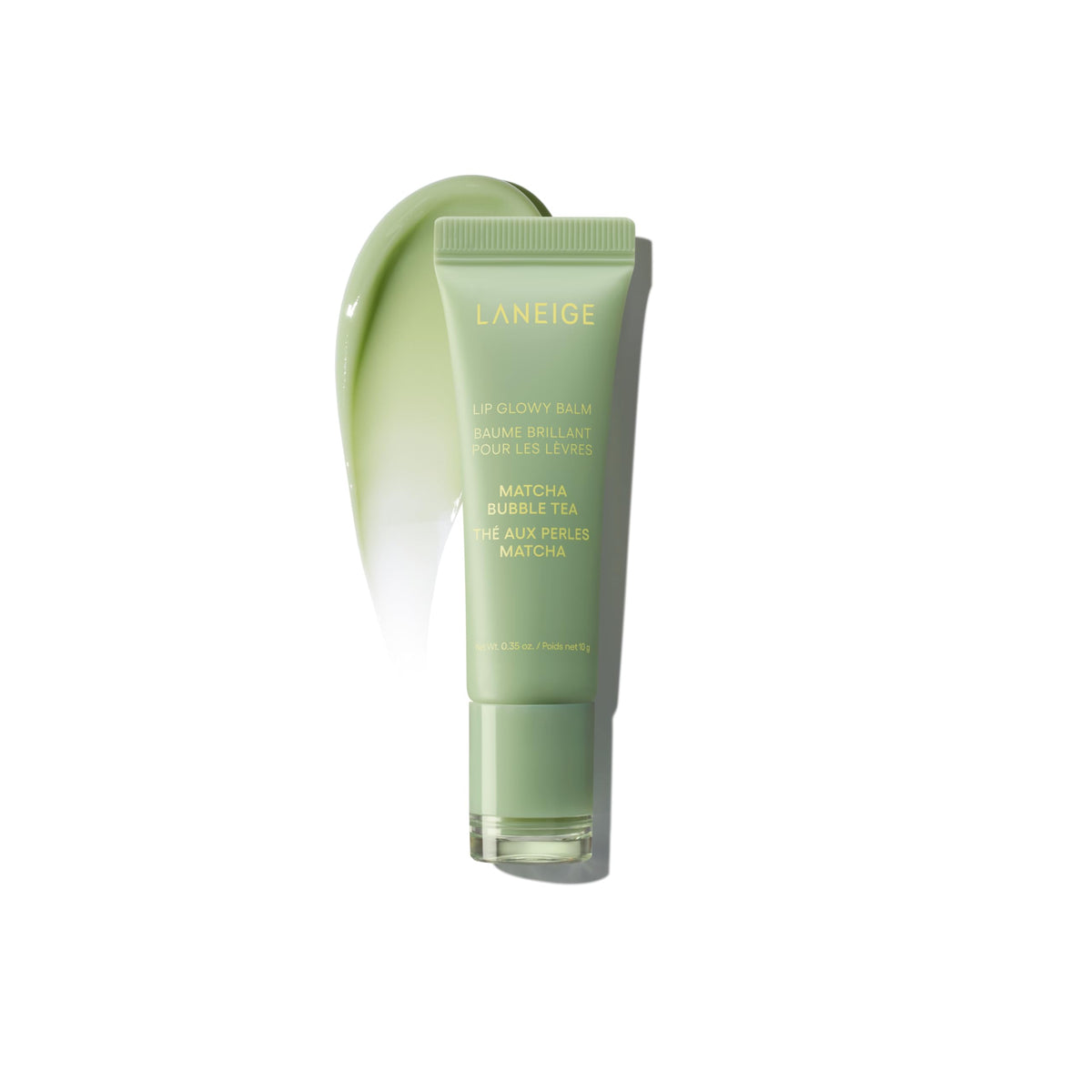 LANEIGE Lip Glowy Balm Matcha Bubble Tea front view