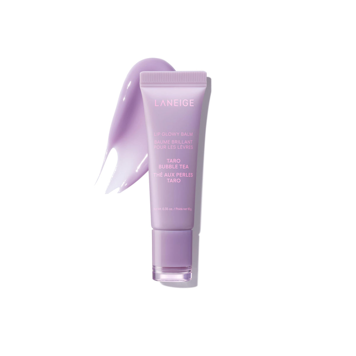 LANEIGE Lip Glowy Balm Taro Bubble Tea front view