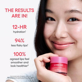 LANEIGE Lip Sleeping Mask Gummy Bear on a bedside table