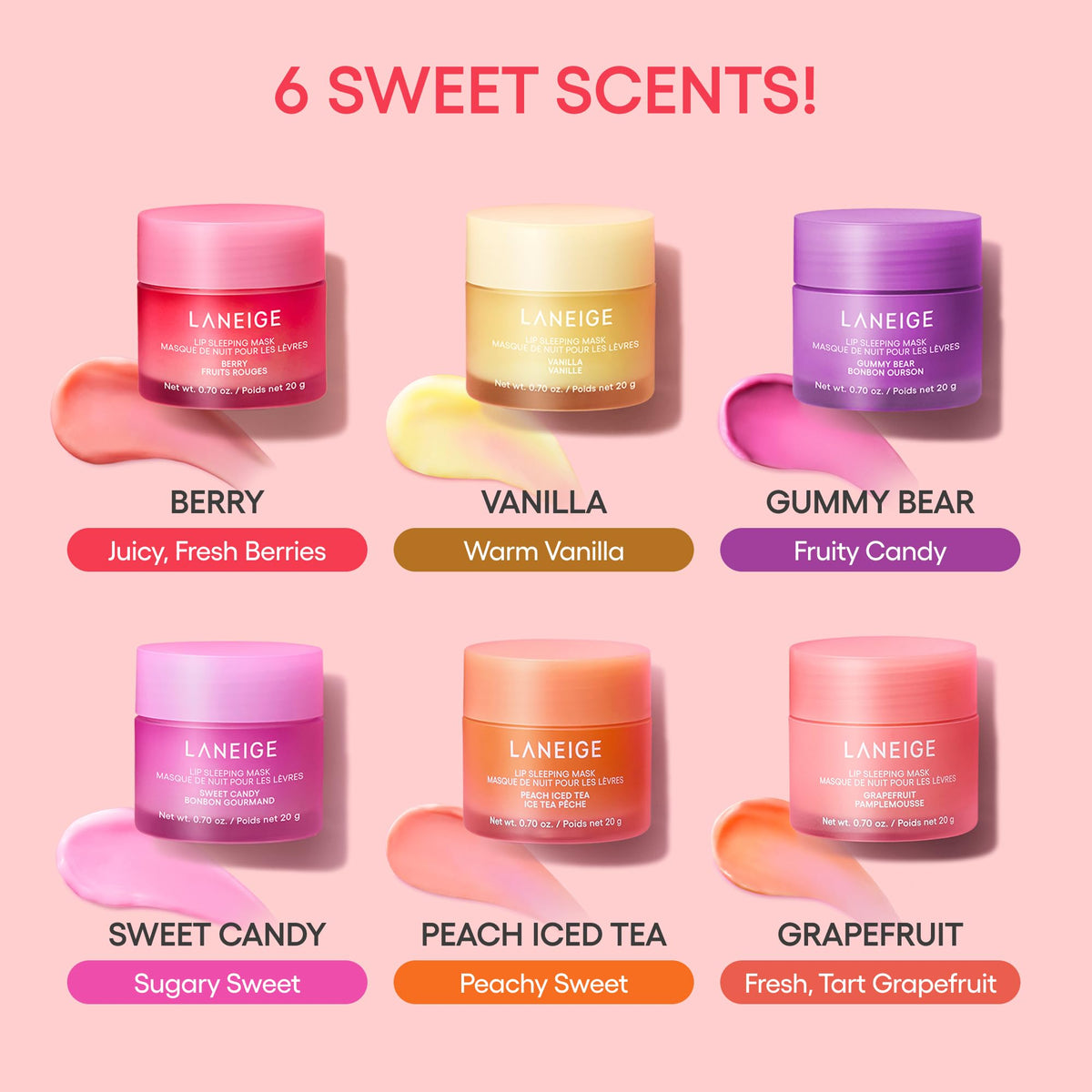 LANEIGE Lip Sleeping Mask Strawberry Shortcake open jar