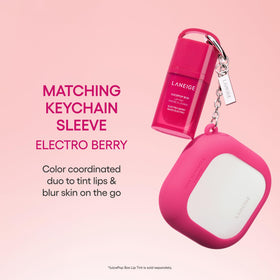 LANEIGE Neo Blurring Powder and keychain sleeve on a purse