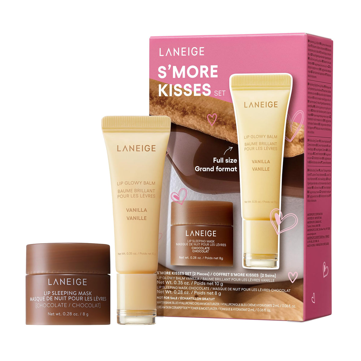 LANEIGE S’more Kisses Set packaging front view