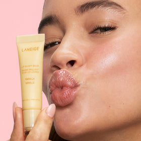 LANEIGE vanilla lip glowy balm open view