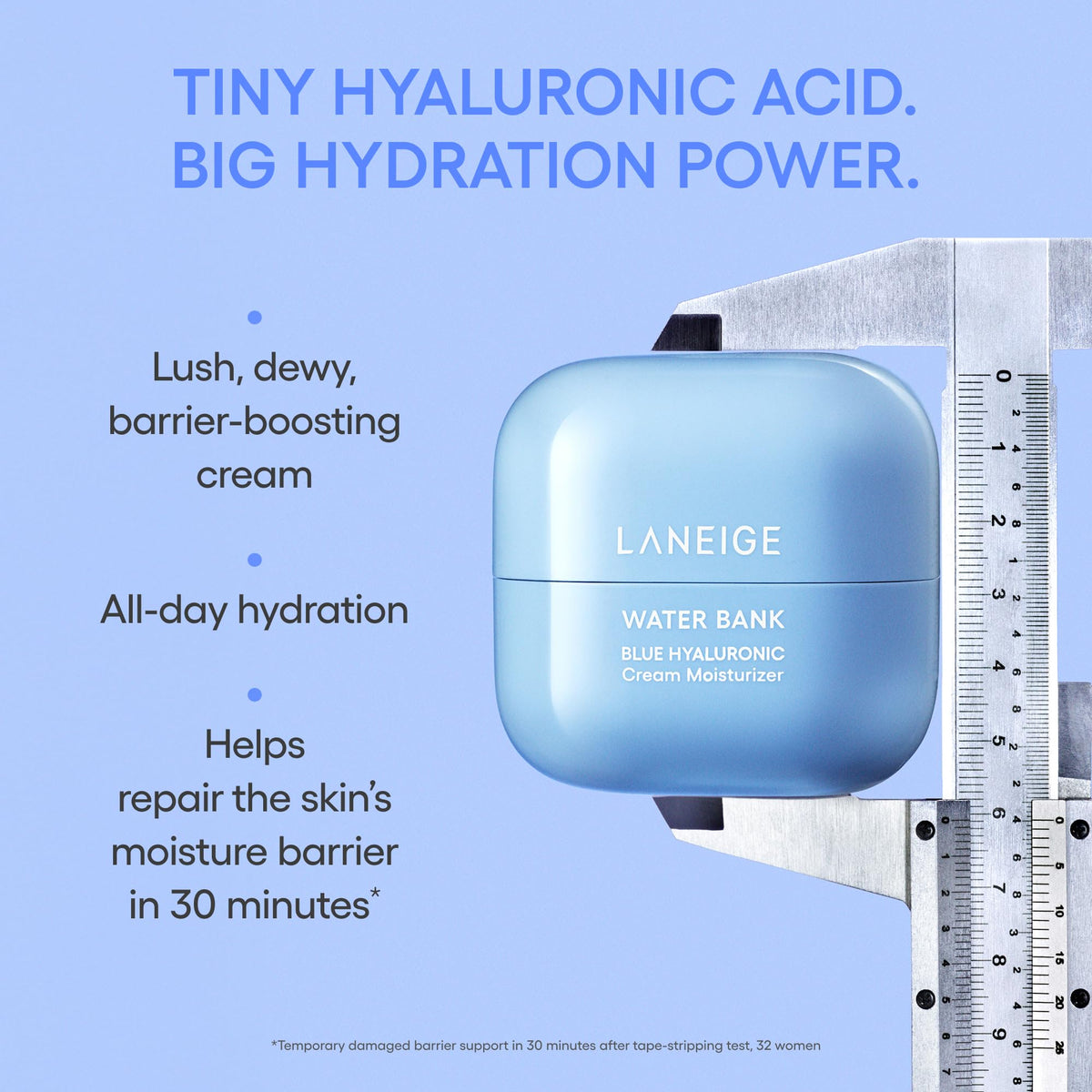 LANEIGE Water Bank Blue Hyaluronic Acid Cream 130g side view